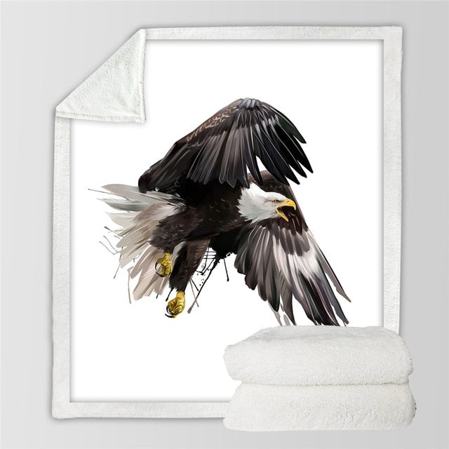 flying-eagle-watercolor-soft-throw-blanket