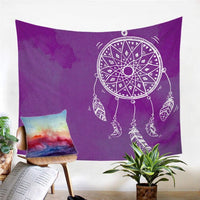 Native American Watercolor Dreamcatcher Feathers Tapestry LT10 - Wonder Print Shop