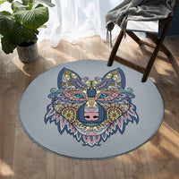 native-american-howling-wolf-round-carpet