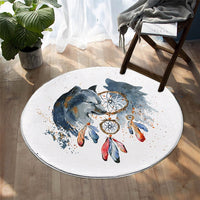 native-american-howling-wolf-round-carpet