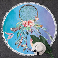 BlessLiving Dreamcatcher Flower Native American Beach Towel LT10 - Wonder Print Shop