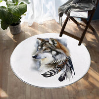 native-american-howling-wolf-round-carpet
