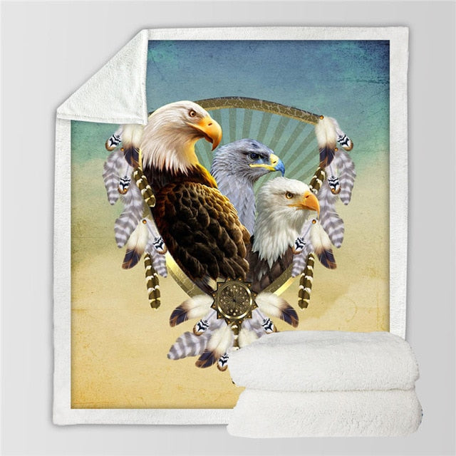 flying-eagle-watercolor-soft-throw-blanket