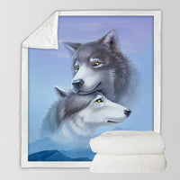wolf-sherpa-blanket-animal-wolves-custom-blanket-forest-3d-printed