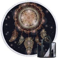 Dreamcatcher Tassel Galaxy Native American Beach Towel LT10 - Wonder Print Shop