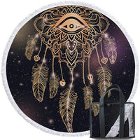 Dreamcatcher Tassel Galaxy Native American Beach Towel LT10 - Wonder Print Shop
