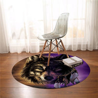 native-american-howling-wolf-round-carpet