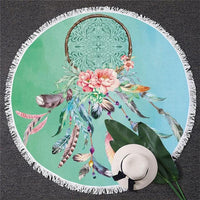 BlessLiving Dreamcatcher Flower Native American Beach Towel LT10 - Wonder Print Shop