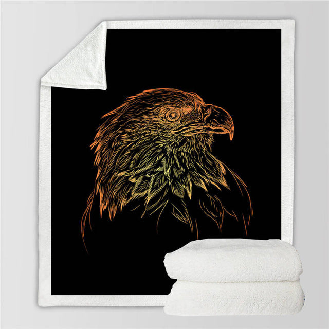 flying-eagle-watercolor-soft-throw-blanket