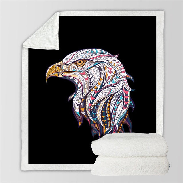 flying-eagle-watercolor-soft-throw-blanket
