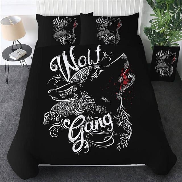 Tribal Wolf Dreamcatcher Native American Bedding Set LT10 - Wonder Print Shop