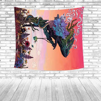 Native American Ancient Rabbit Deer Owl Fox Wolf Bird Tribal Tapestry LT10 - Wonder Print Shop