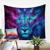Native American Light and Dark Wolf Printed Tapestry LT10 - Wonder Print Shop