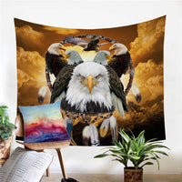 Native American Eagle Dream Catcher Tapestry 3D Print Tapestry LT10 - Wonder Print Shop