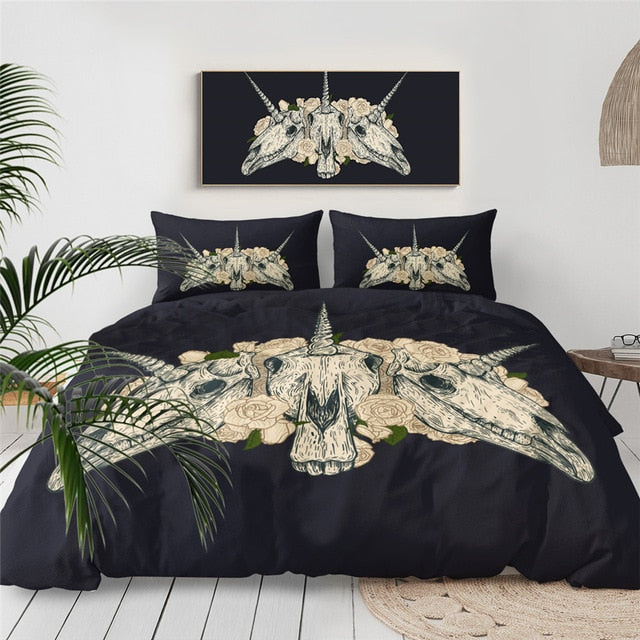 Native American Head Skull Feathers Bedding Set LT10 - Wonder Print Shop