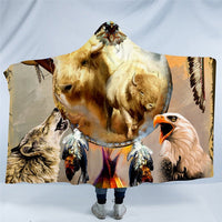 native-american-wolf-couple-hooded-blanket