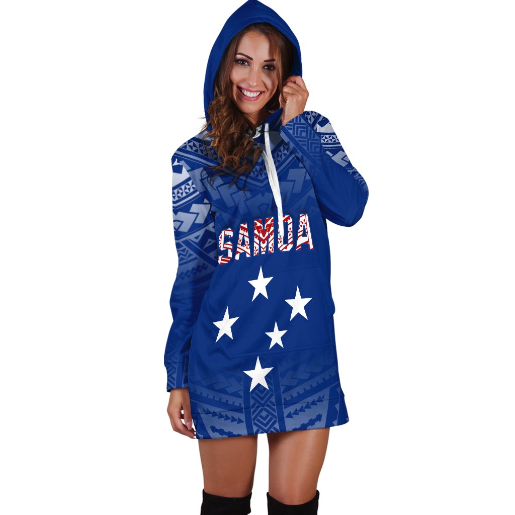 Samoa Hoodie Dress Simple Polynesian LT13 - Wonder Print Shop