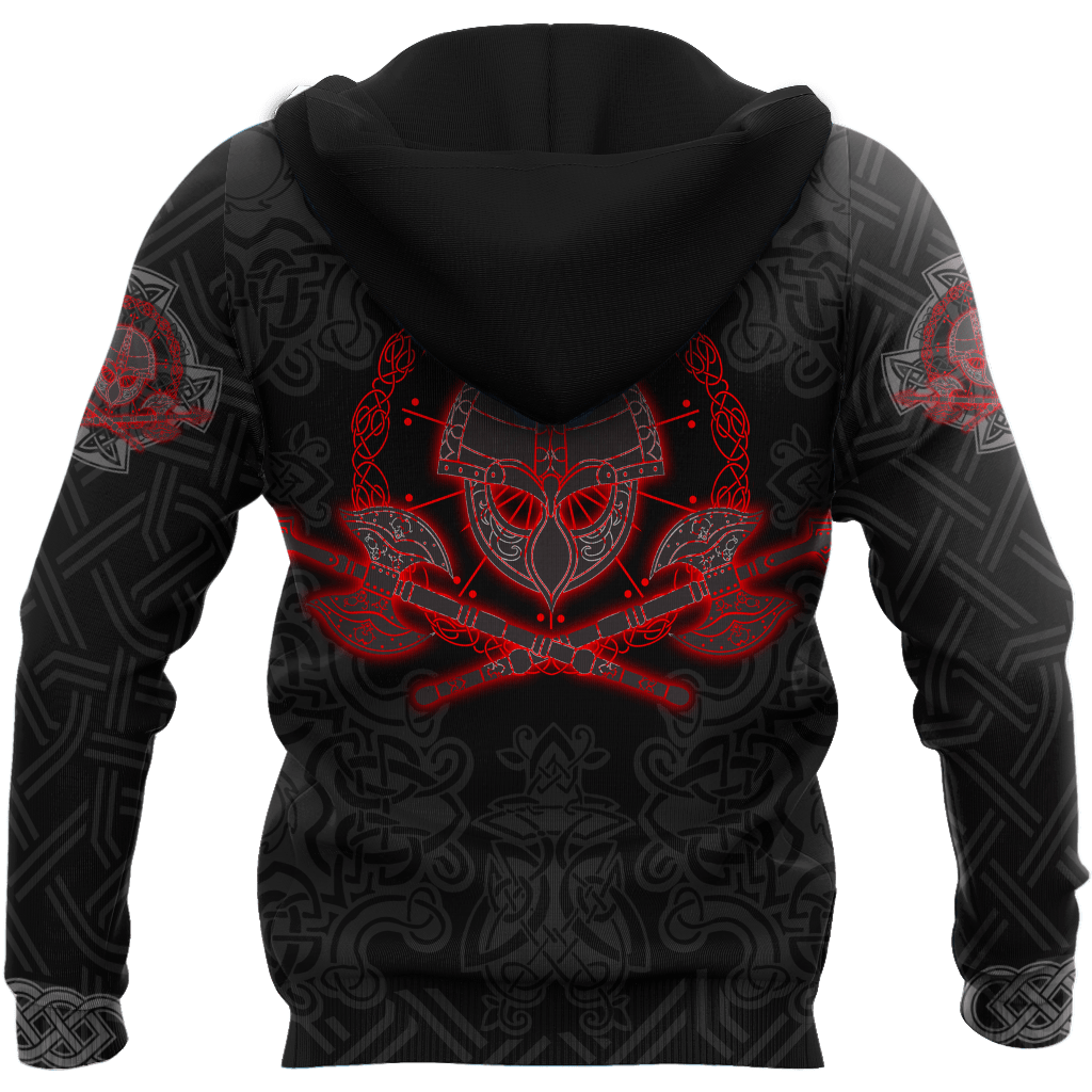 Viking Clothing Valhalla Awaits Hoodie RLT12 - Wonder Print Shop