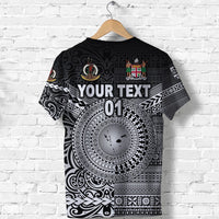 Custom Vanuatu And Fiji T Shirt Together Black, Custom Text And Number LT8 - Wonder Print Shop