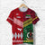 Custom Vanuatu And Tonga T Shirt Polynesian Together Bright Red, Custom Text And Number LT8 - Wonder Print Shop