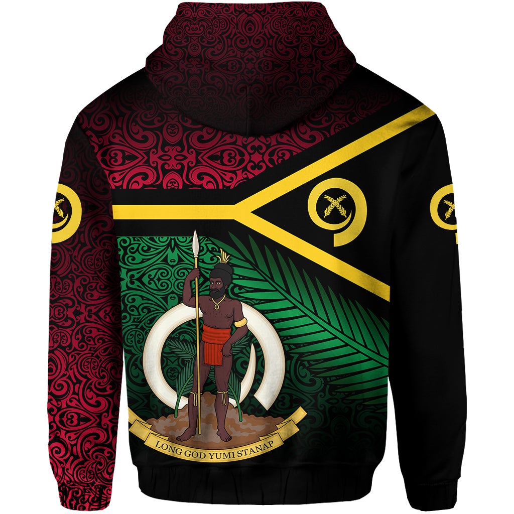 Vanuatu Special Independence Anniversary Hoodie Original Flag Style LT8 - Wonder Print Shop