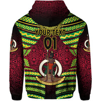 Custom Vanuatu Special Independence Anniversary Zip Hoodie Creative Style Gradient Red, Custom Text And Number LT8 - Wonder Print Shop