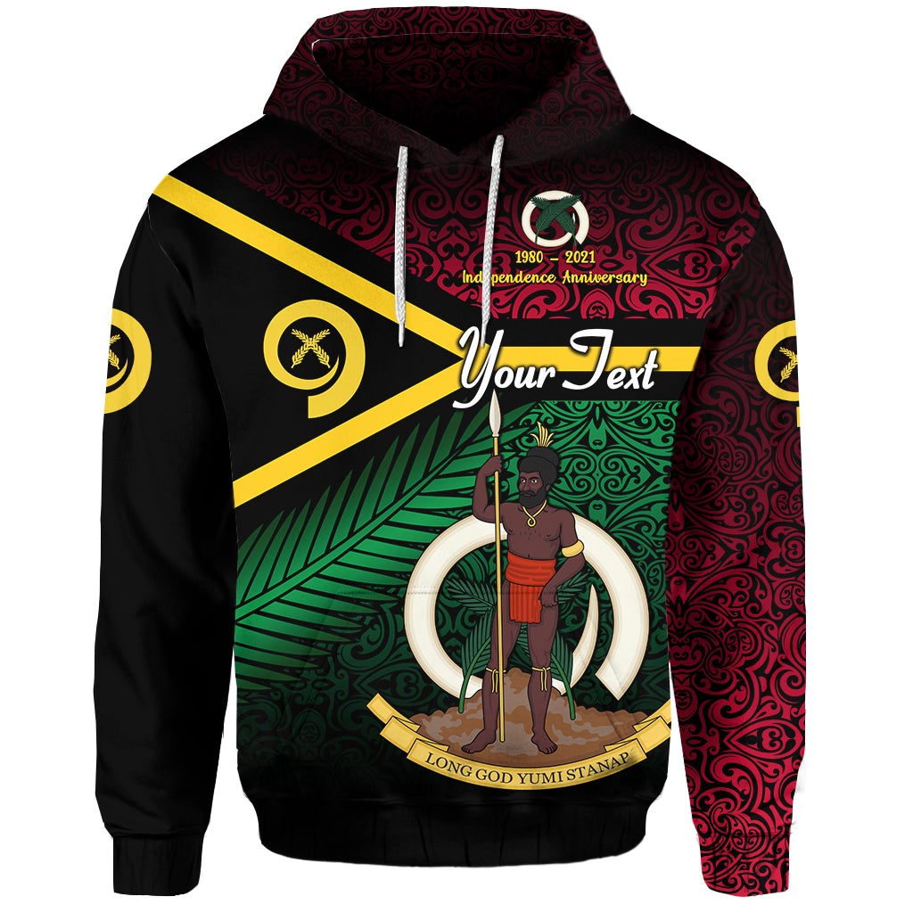Custom Vanuatu Special Independence Anniversary Hoodie Original Flag Style LT8 - Wonder Print Shop