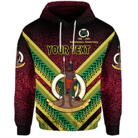 Custom Vanuatu Special Independence Anniversary Hoodie Creative Style Gradient Red LT8 - Wonder Print Shop