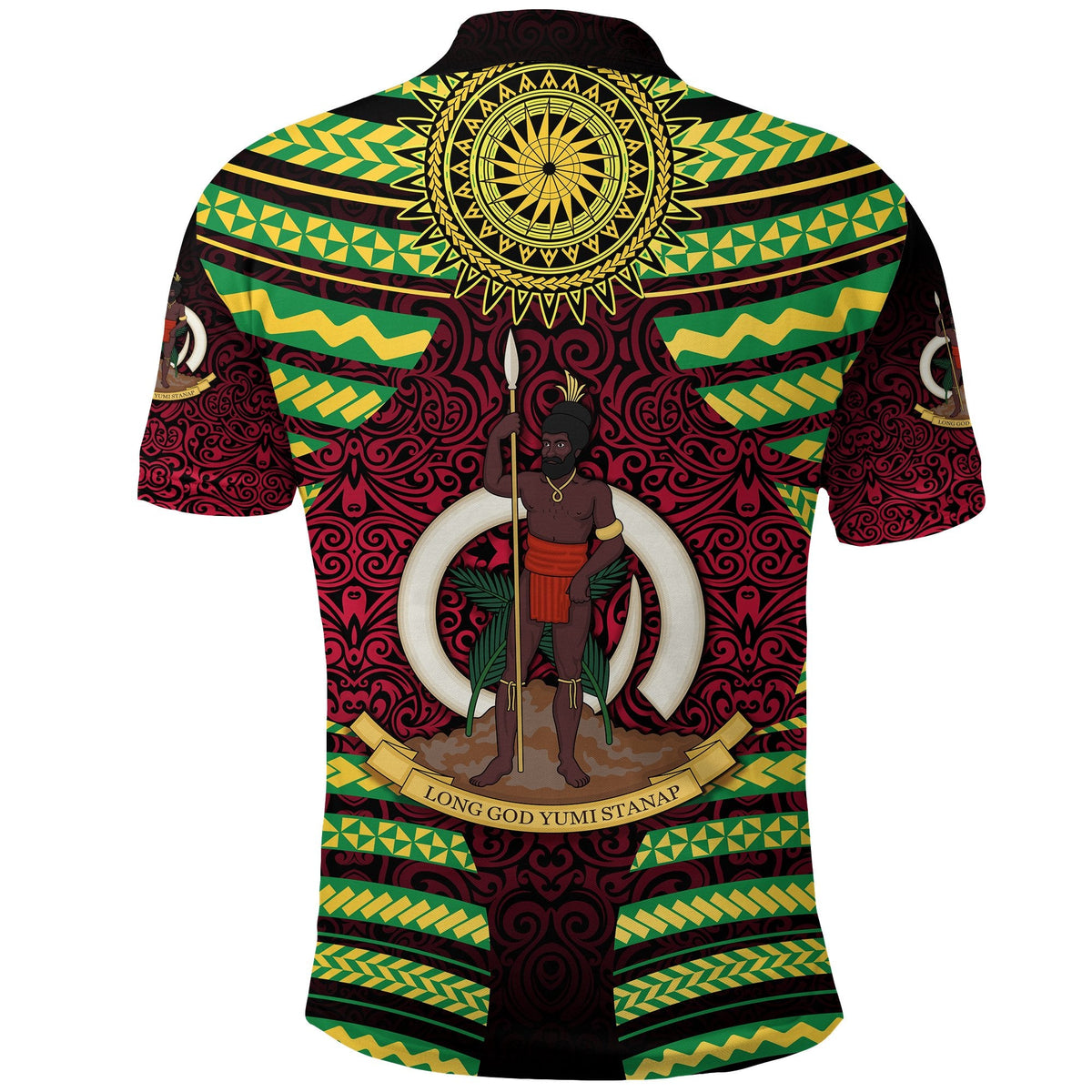 Vanuatu Polo Shirt Special Independence Anniversary Creative Style Gradient Red LT8 - Wonder Print Shop