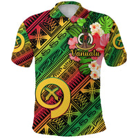 Vanuatu Polo Shirt Independence Be Proud Vanuatu Flag Gradient Vibes LT8 - Wonder Print Shop