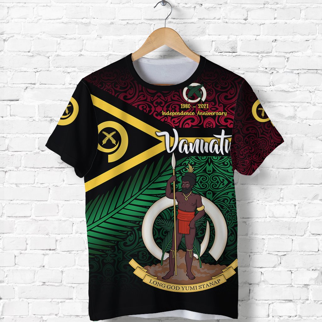 Vanuatu T Shirt Special Independence Anniversary Original Flag Style Lt8 - Wonder Print Shop