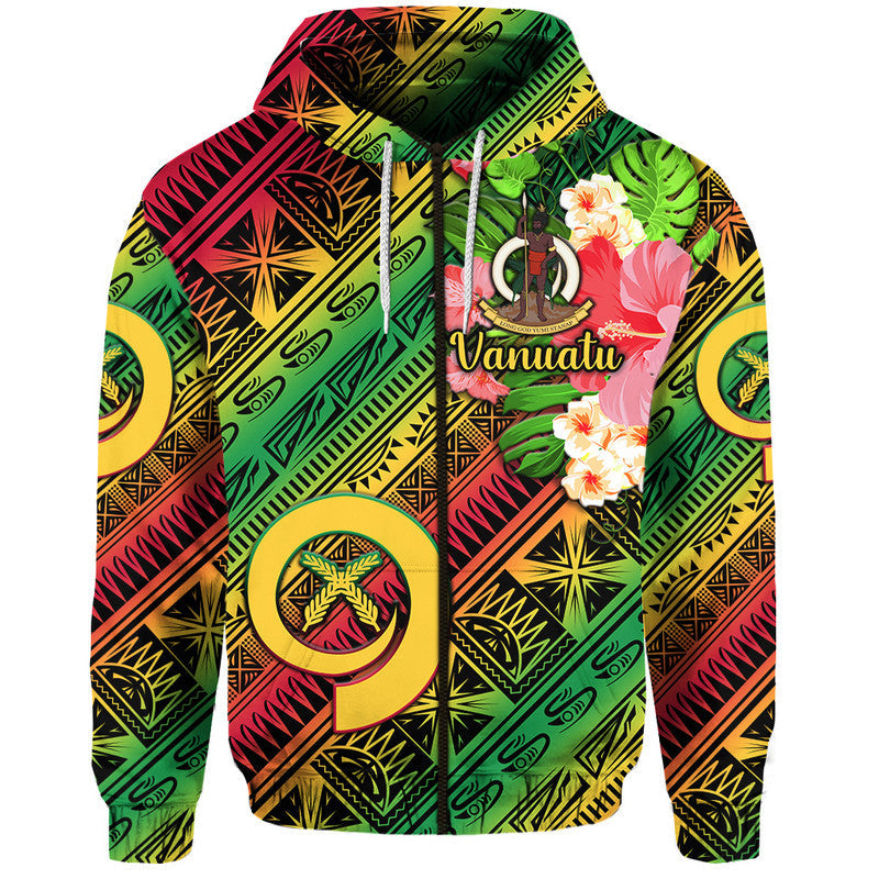 Vanuatu Hoodie Independence Be Proud Vanuatu Flag Gradient Vibes LT8 - Wonder Print Shop