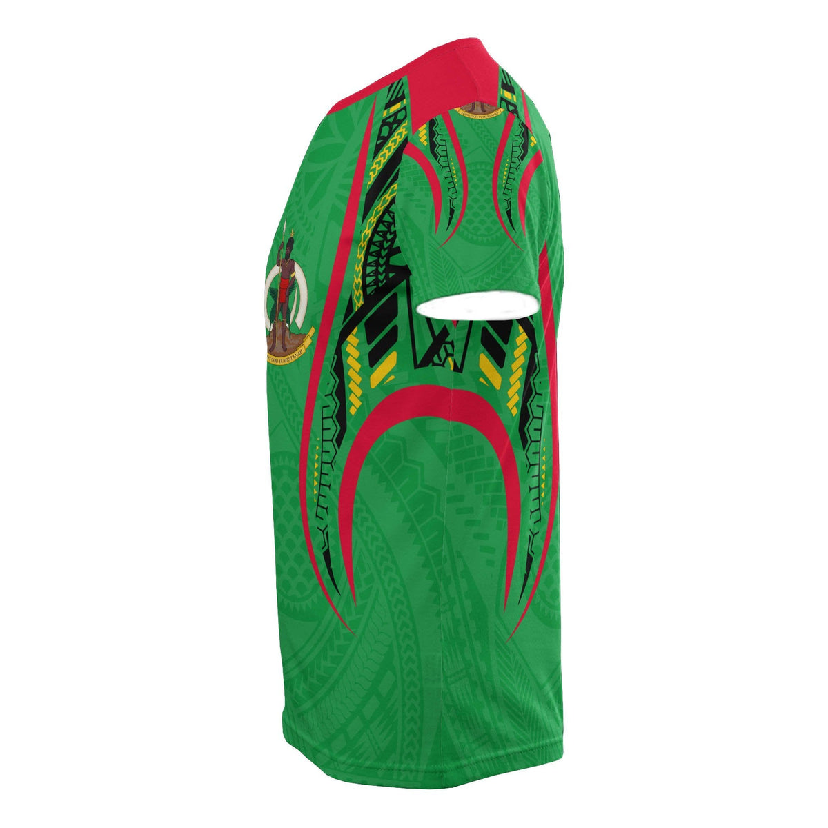 Vanuatu T Shirt Vanuatu Coat Of Arms Polynesian Stylized - Wonder Print Shop