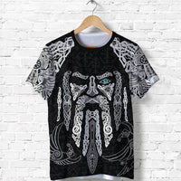 Viking Clothing Odin S Eye With Raven Viking T Shirt RLT12 - Wonder Print Shop