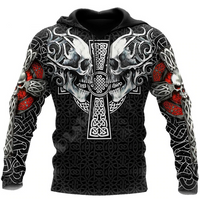 Viking Clothing Viking Skull Hoodie RLT12 - Wonder Print Shop