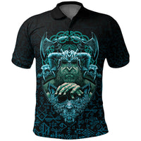 Viking Polo Shirt Odin With Fenrir RLT12 - Wonder Print Shop