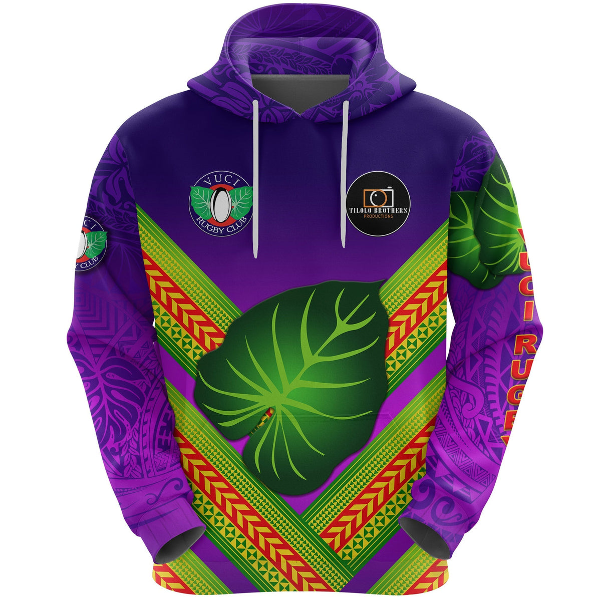 Fiji Vuci Rugby Club Hoodie Creative Style Purple LT8 - Wonder Print Shop