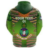 Custom Fiji Vuci Rugby Club Hoodie Creative Style Green, Custom Text And Number LT8 - Wonder Print Shop