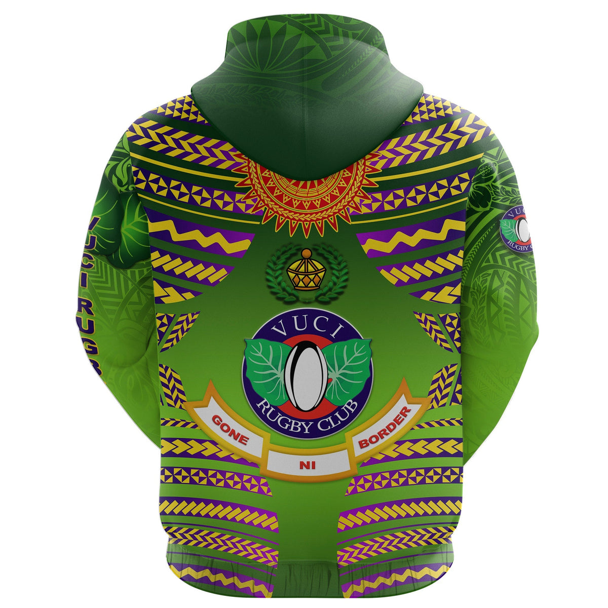 Custom Fiji Vuci Rugby Club Hoodie Creative Style Green LT8 - Wonder Print Shop