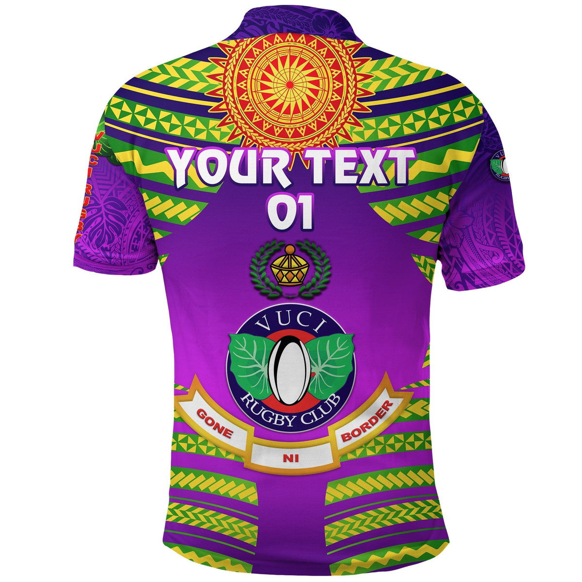 Custom Fiji Vuci Rugby Club Polo Shirt Creative Style Purple, Custom Text And Number LT8 - Wonder Print Shop