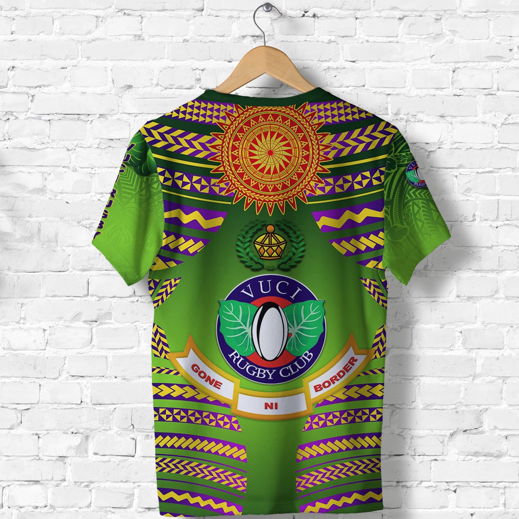 Fiji Vuci Rugby Club T Shirt Creative Style Green LT8 - Wonder Print Shop