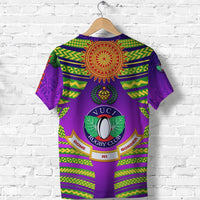 Custom Fiji Vuci Rugby Club T Shirt Creative Style Purple LT8 - Wonder Print Shop