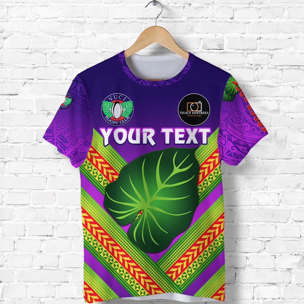 Custom Fiji Vuci Rugby Club T Shirt Creative Style Purple LT8 - Wonder Print Shop