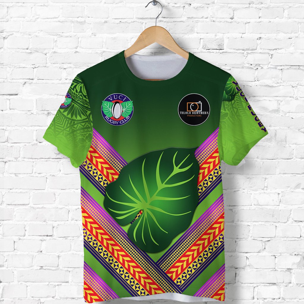 Custom Fiji Vuci Rugby Club T Shirt Creative Style Green, Custom Text And Number LT8 - Wonder Print Shop