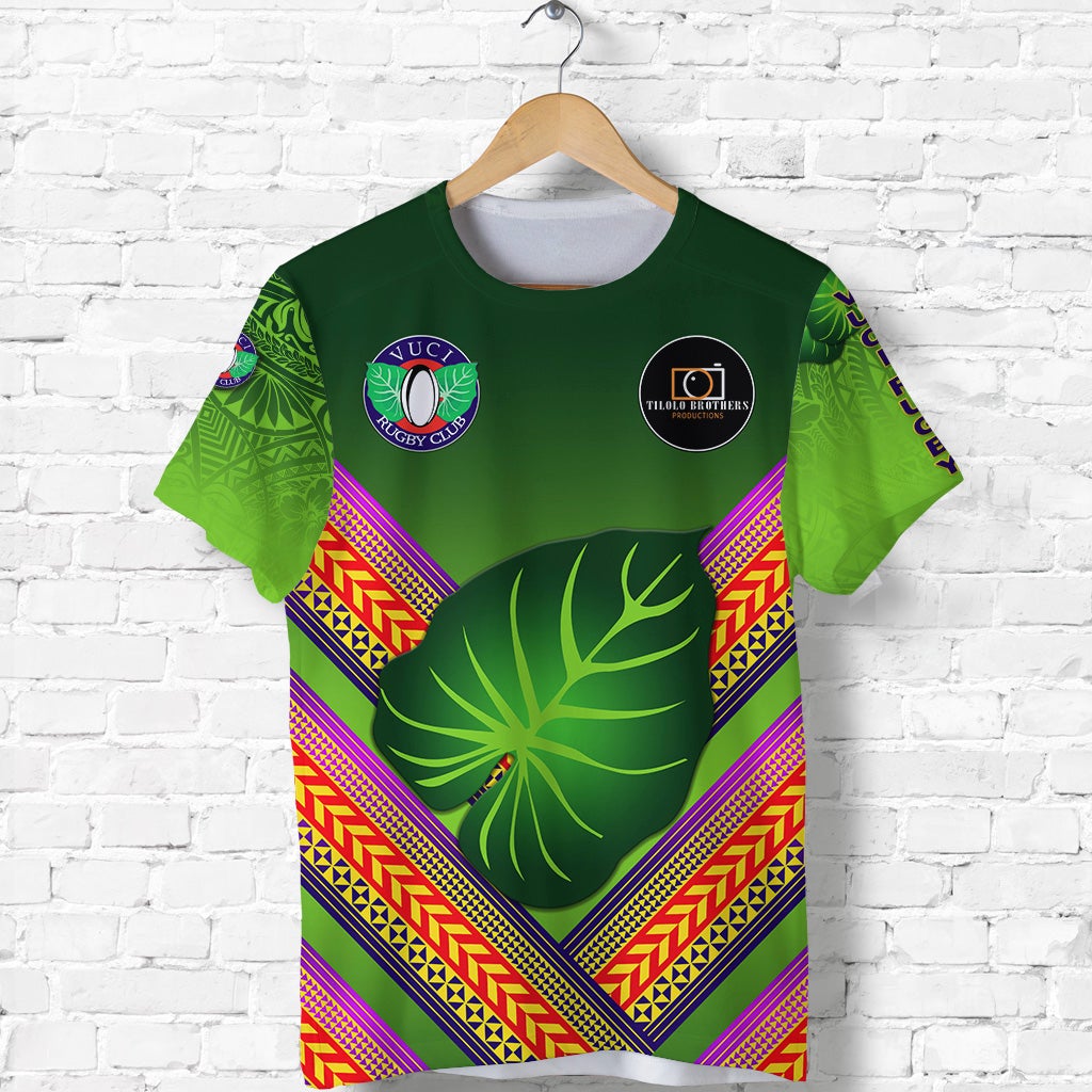 Fiji Vuci Rugby Club T Shirt Creative Style Green LT8 - Wonder Print Shop