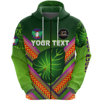 Custom Fiji Vuci Rugby Club Zip Hoodie Creative Style Green LT8 - Wonder Print Shop