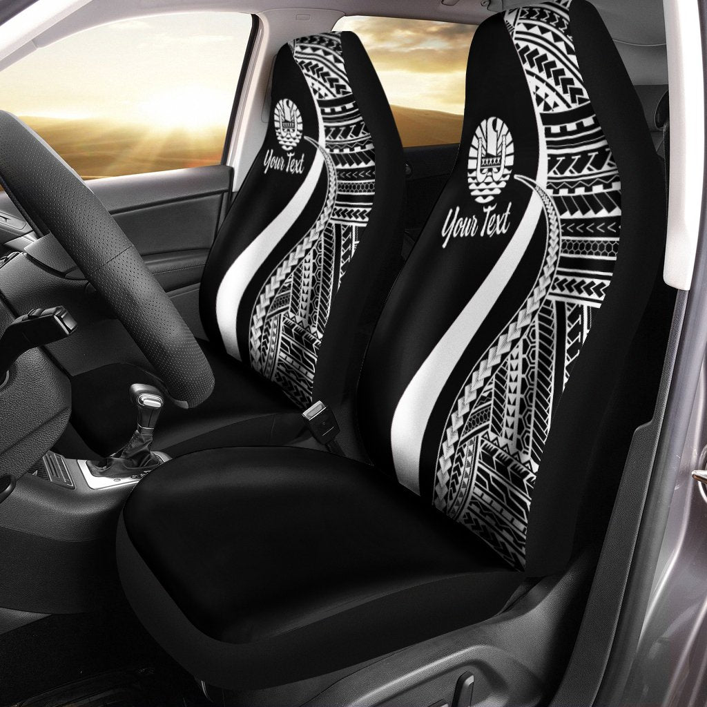 tahiti-custom-personalised-car-seat-covers-white-polynesian-tentacle-tribal-pattern