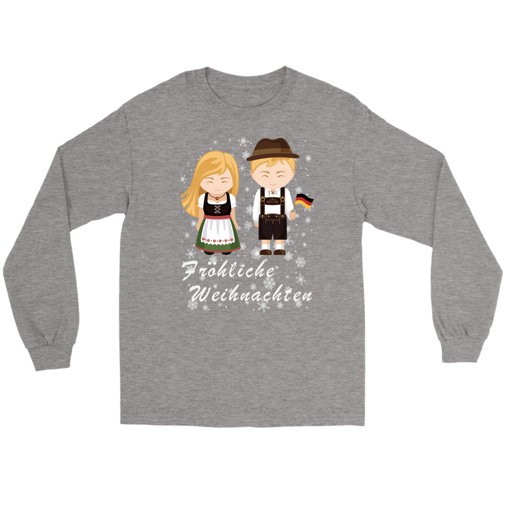 Germany Chirstmas T Shirt MenS And Ladies Frohliche Weihnachten - Wonder Print Shop