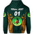 Custom Papua New Guinea Waghi Tumbes Hoodie Rugby Green, Custom Text And Number LT8 - Wonder Print Shop