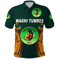 Custom Papua New Guinea Waghi Tumbes Polo Shirt Rugby Green, Custom Text And Number LT8 - Wonder Print Shop